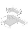 ABH ABH L0117 Pivot Set - 3/4" Offset - For Use on Lead-Lined Doors, Up to 1750 lbs ABH-L0117