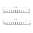 Kaba Ilco Kaba Ilco 7075 1 1/8" (28.6mm) 5 Pin Keyed Rim Cylinder ILC-7075