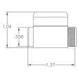 Kaba Ilco Kaba Ilco 1579 Knob and Lever Cylinder, For Sargent ILC-1579