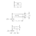 Kaba Ilco Kaba Ilco 1579 Knob and Lever Cylinder, For Sargent ILC-1579