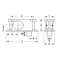 Kaba Ilco Kaba Ilco BR Series Glass Door Bottom Rail Lock ILC-BR