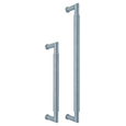Omnia 9038P Modern Solid Brass Appliance Door Pulls with 2-1/8" Projection