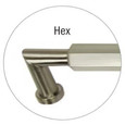Omnia Omnia 9039P Modern Appliance/Door Pull, Solid Brass, 2 1/8" Projection OMN-9039-1