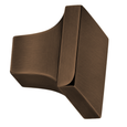 Omnia 9004 Modern Square Cabinet Knob - Solid Brass Construction with 1" Projection
