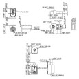 Kaba Ilco IL-OP-13 Series 1/8" Recessed Pivot Set For Aluminum Doors and Frames, YKK Style Doors
