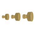 Omnia 9036 Modern Round Knurled Cabinet Knob, Solid Brass with Multiple Size Options