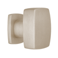 Omnia 9164 Modern Square Cabinet Knob with Solid Brass Construction and Multiple Size Options