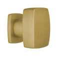 Omnia 9164 Modern Square Cabinet Knob with Solid Brass Construction and Multiple Size Options