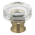 Omnia Omnia 9936 Prodigy Glass Cabinet Knob, 1-1/4" Diameter OMN-9936