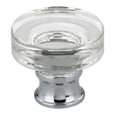 Omnia 9936 Prodigy Glass Cabinet Knob with 1-1/4" Diameter and 1-1/16" Projection