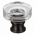 Omnia 9936 Prodigy Glass Cabinet Knob with 1-1/4" Diameter and 1-1/16" Projection