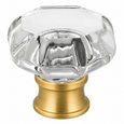 Omnia 9955 Prodigy Glass Cabinet Knob with 1-1/4" Diameter and 1-1/16" Projection