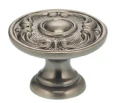 Omnia 7420 Ornate Collection Solid Brass Cabinet Knob with Multiple Size Options
