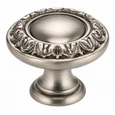 Omnia 7436 Ornate Cabinet Knob - Solid Brass with Multiple Size Options