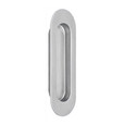 Omnia Omnia 7505 Modern 4-3/4" Tall Oval Recessed Flush Sliding Door / Pocket Door Pull OMN-7505