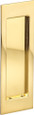 Omnia 7035/0 Modern Rectangular Flush Cup Pull - Solid Brass Sliding Door Hardware