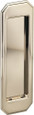 Omnia 7039/0 Traditional Solid Brass Flush Cup with 1/8" Projection for Sliding and Barn Doors