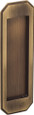 Omnia 7039/0 Traditional Solid Brass Flush Cup with 1/8" Projection for Sliding and Barn Doors