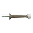 Omnia 1147 Solid Brass Baseboard Door Stop with 3" Projection