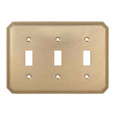 Omnia Omnia 8004 Beaded Switchplates, Solid Brass OMN-8004