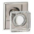 Omnia Omnia 956 Interior Glass Knob Latchsets, 2-3/8 Backset, Full Lip, Solid Brass, 2-5/8" Projection, 2" Height OMN-956