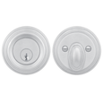 Omnia TRADDB Traditional Auxiliary Deadbolt Kit with Solid Brass Construction and 2-5/8" Diameter