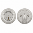 Omnia TRADDB Traditional Auxiliary Deadbolt Kit with Solid Brass Construction and 2-5/8" Diameter