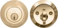 Omnia MODDB Modern Single Cylinder Auxiliary Deadbolt Kit with Solid Brass Construction