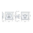 Omnia Omnia Prodigy Square Single Cylinder Deadbolt OMN-SQRDB