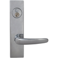 Omnia 4762 Solid Brass Mortise Lever Lockset with Plates, 8-1/4" Overall Length