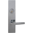 Omnia 12036 Solid Brass Mortise Lever Lockset with Plates, 10-9/16" Overall Length