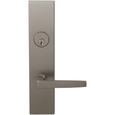 Omnia 12036 Solid Brass Mortise Lever Lockset with Plates, 10-9/16" Overall Length