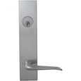 Omnia D12042 Solid Brass Deadbolt Lever Lockset with Sideplates - 10 9/16" Overall Length