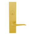 Omnia D12042 Solid Brass Deadbolt Lever Lockset with Sideplates - 10 9/16" Overall Length