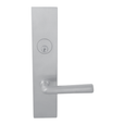 Omnia 12368 Solid Brass Mortise Lever Lockset with Plates - 10-9/16" Overall Length