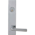 Omnia D12368 Solid Brass Deadbolt Lever Lockset with Sideplates