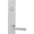 Omnia D12368 Solid Brass Deadbolt Lever Lockset with Sideplates