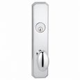 Omnia 11432 Traditional Mortise Knob Lockset with Plates, Solid Brass, 10-5/8" Overall Length