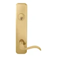 Omnia 11895 Traditional Mortise Lever Lockset with Plates, Solid Brass Construction