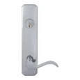 Omnia 11895 Traditional Mortise Lever Lockset with Plates, Solid Brass Construction