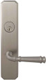 Omnia Omnia 11904 Traditional Mortise Lever Lockset With Plates, 10-5/8" Overall, 2-3/8" W, 2-5/8" Projection OMN-11904
