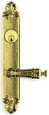 Omnia Omnia 60231 Ornate Narrow Backset Lever Lockset, 11 7/16" Overall, 1 3/4" W, 2 7/16" Projection OMN-60231