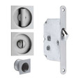 Omnia Omnia 3911 Sliding Pocket Door Mortise Lock, Stainless Steel OMN-3911