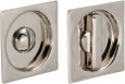 Omnia 3911S Sliding Pocket Door Mortise Lock with 2-3/8" Square Trim, Solid Brass Construction