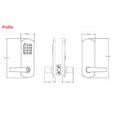 TownSteel TownSteel XCE-2000 Series - Electronic Cylindrical Lockset with Keypad TWS-XCE-2000