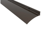 Pemko 346 Series fire-rated aluminum door top weatherstrip with rain drip, dark bronze anodized finish, profile view