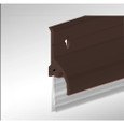 Cal-Royal Cal-Royal BWR-301 Nylon Brush with Extruded Aluminum Seal Retainer and Rain Drip CAL-BWR-301