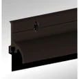 Cal-Royal Cal-Royal BTSR-107 Door Bottom Sweep with Rain Drip made of Extruded Aluminum Retainer and Vinyl Insert CAL-BTSR-107