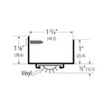 Cal-Royal Cal-Royal DS-404 Aluminum Door Shoe with Vinyl Insert CAL-DS-404