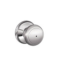 Schlage Residential F40 - Privacy Lock - Andover Knob, 16080 Latch and 10027 Strike
